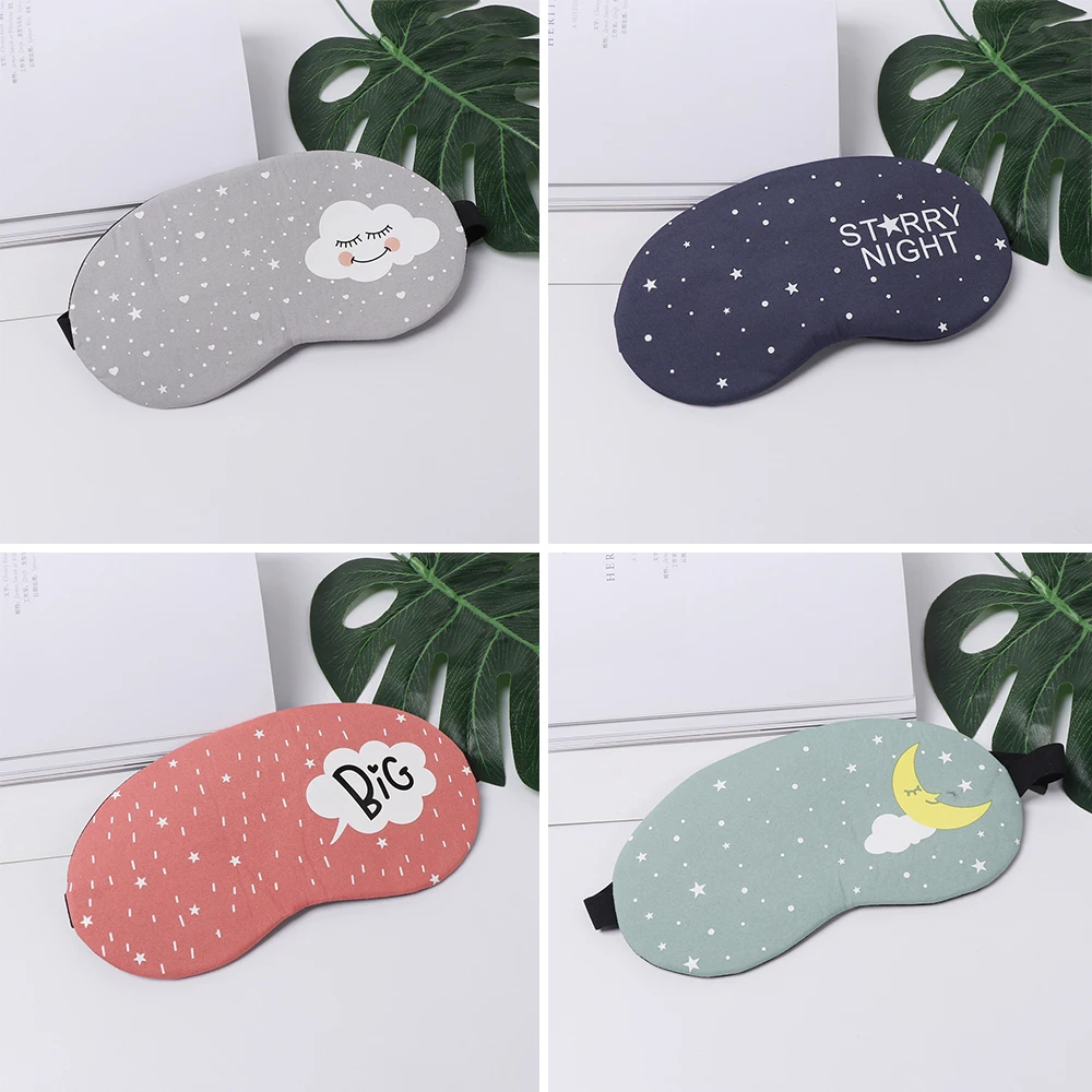 Новый Милый хлопковый чехол для глаз с мультяшным рисунком маска сна креативный