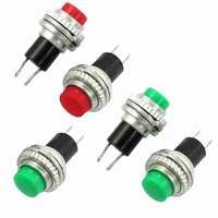 10pcs white red green blue black yellow panel mount 10mm momentary off on push button switch upper screw thread