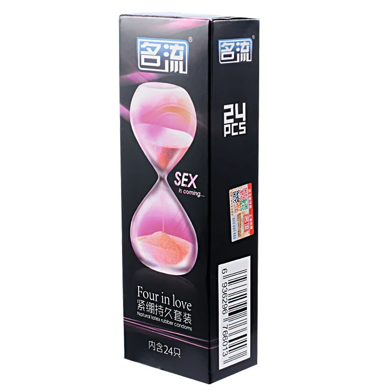 Персонаж: 96 шт./4 Коробки плотно прилегающая 4 разных типов презервативы Секс