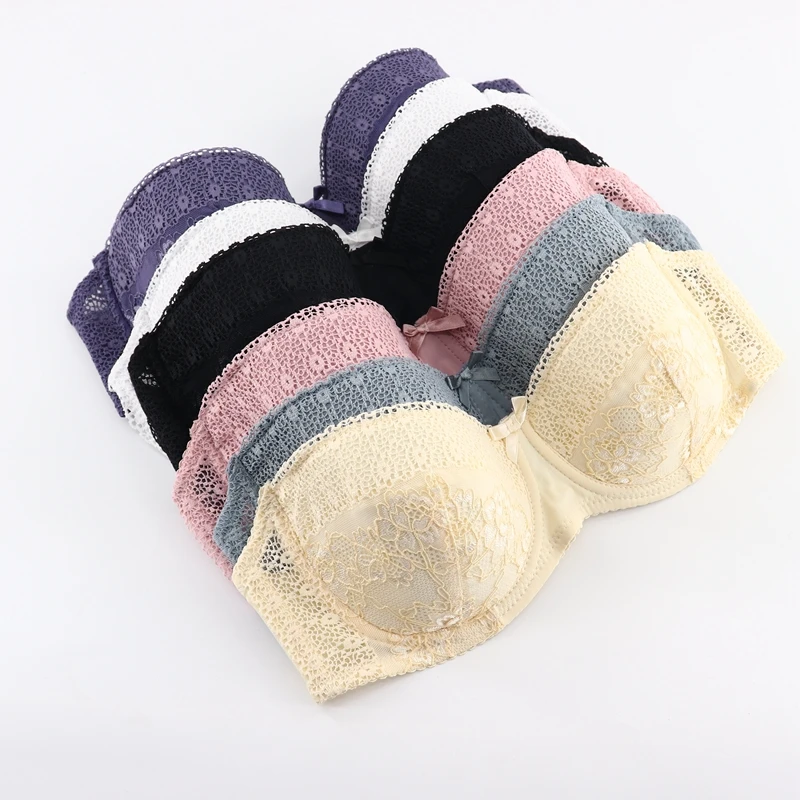 Beauwear, без подкладки, ДЕМИ, бюстгальтер, кружево, без бретелек, бюстгальтеры для женщин, пуш-ап, сексуальный, на косточках, размера плюс, нижнее белье, Балконный бюстгальтер, 36C 38C 40C