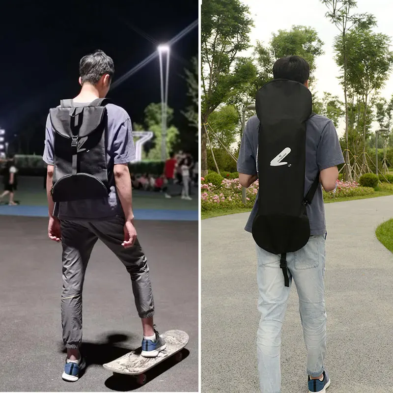 

Land Surfboard Big Fishboard Bag Skateboard Portable Bag Long Board Dance Deck Backpack Double Rocker Skateboard Backpack Pink