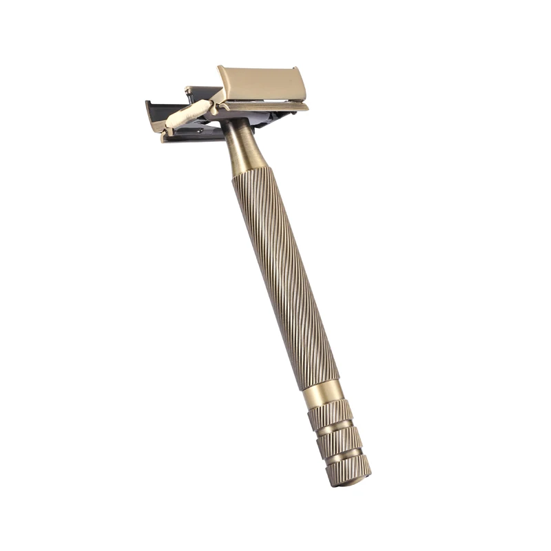 

Metal Double Edge Safety Razor Brass Metal Manual Wet Shaving Shavers