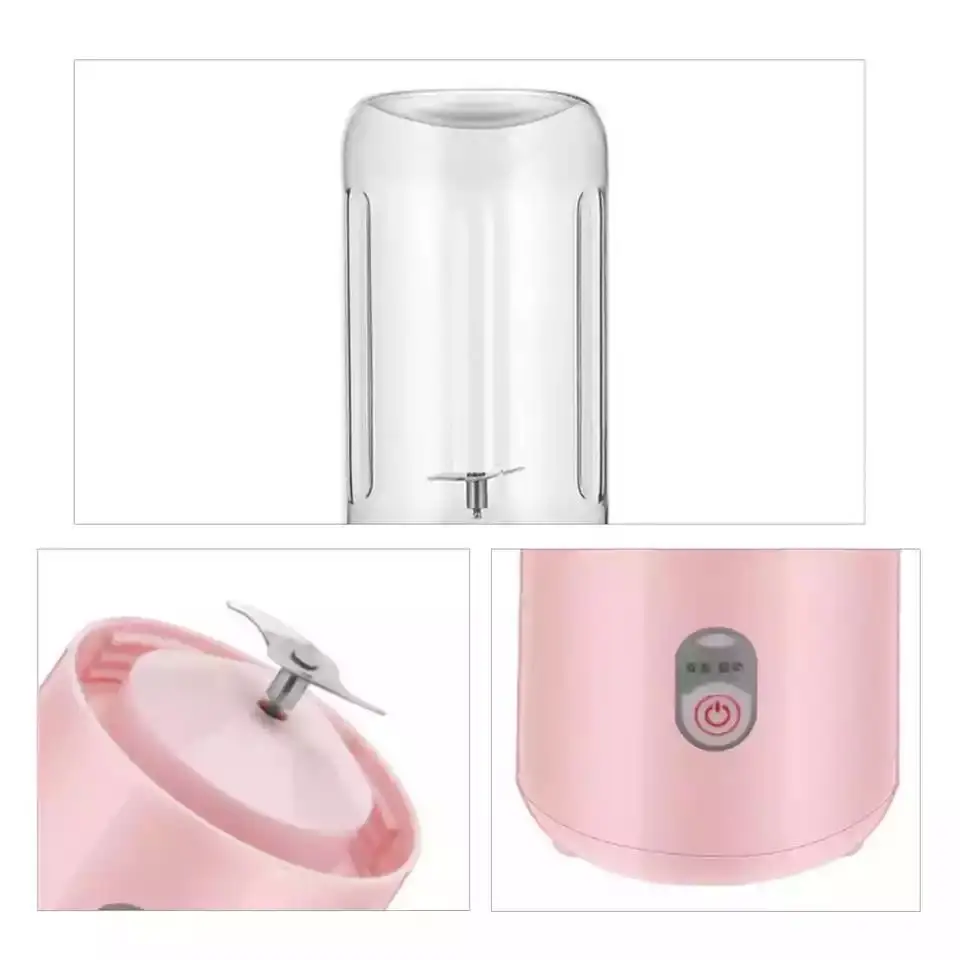 450ML altı bıçak elektrikli sıkacağı taşınabilir Smoothie blenderı Mini USB Blender kablosuz pres suyu şarj Vitam manuel meyve