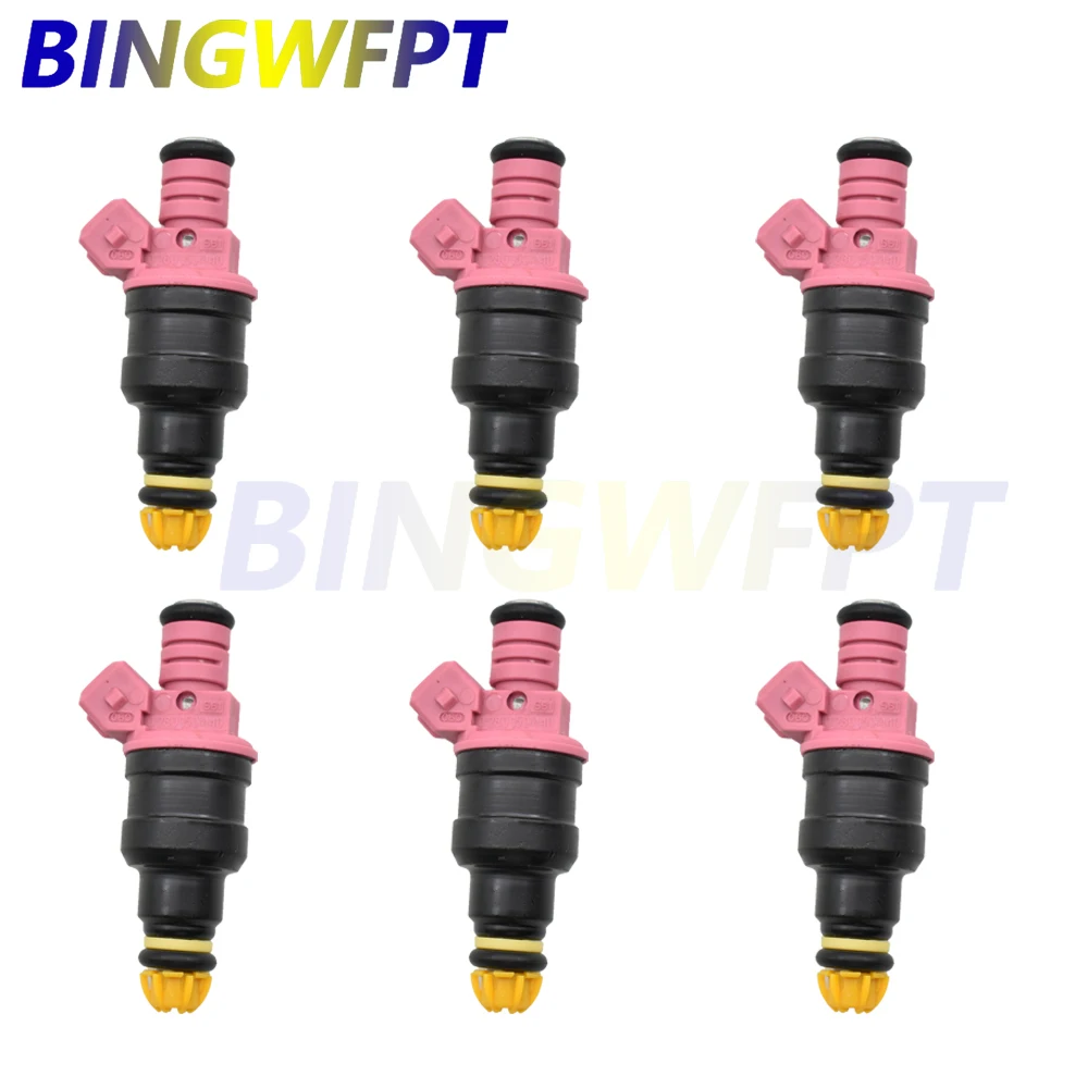 

6X Fuel injectors For BMW 328I 328IS 528I M3 Z3 E36 E39 E38 2.8 3.2L L6 OEM 0280150440 0 280 150 440 13641703819 0280 150 440