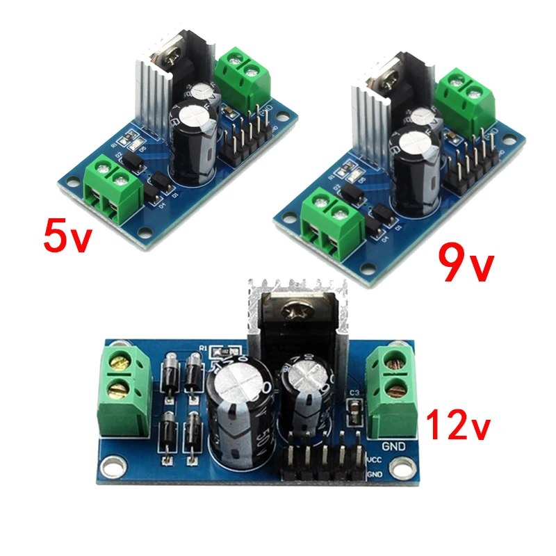 LM7805 LM7809 LM7812 DC/AC три терминала регулятор напряжения блок питания 5 в 9 12 В выход Макс