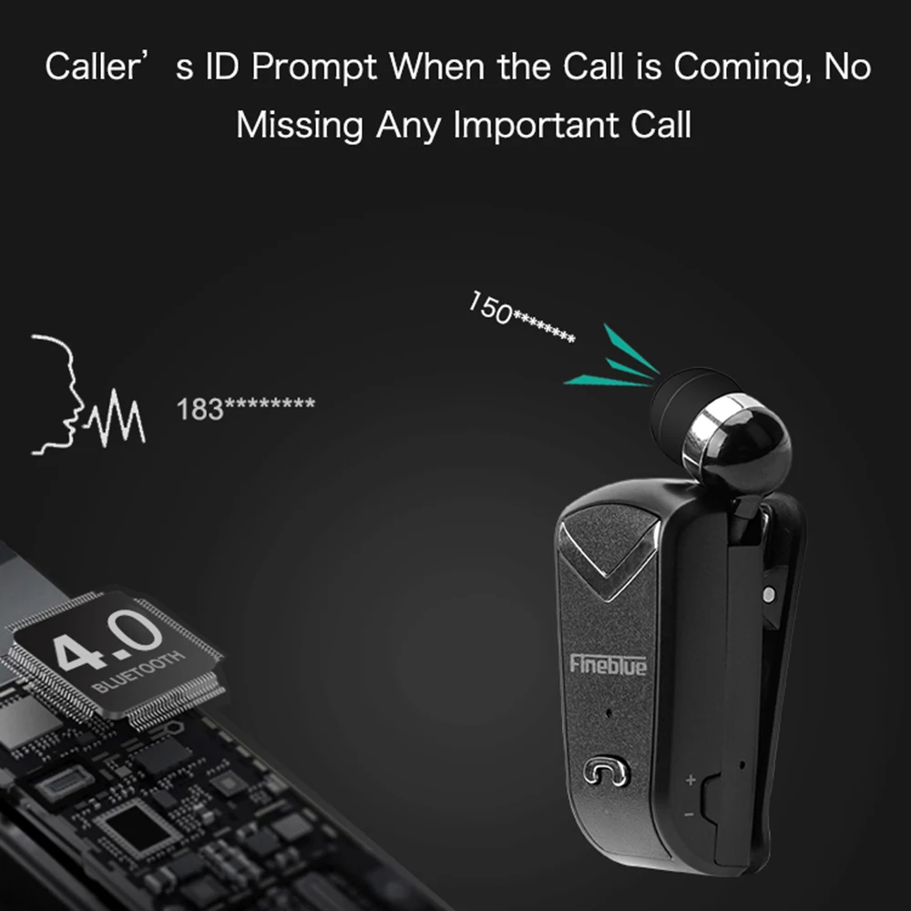 FINEBLUE F V2 Беспроводной наушники Bluetooth Handsfree гарнитура звонки напомнить numble носить