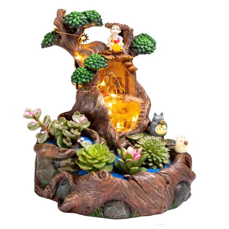 Креативный микро ландшафт каучуковый цветочный горшок для суккулентов со