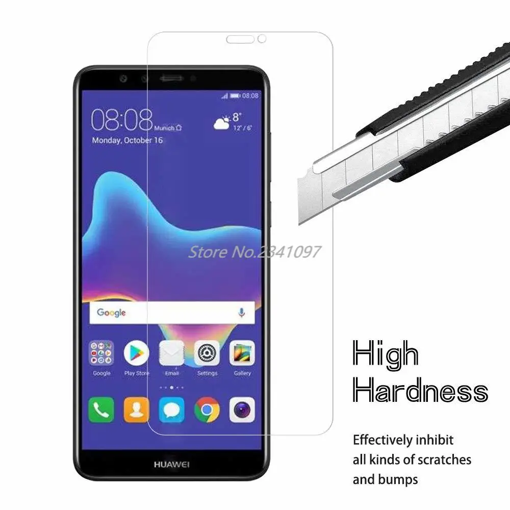 2.5D с уровнем твердости 9 H Экран протектор для HuaWei Y6 Y5 Y7 Y9 2018 закаленное Стекло