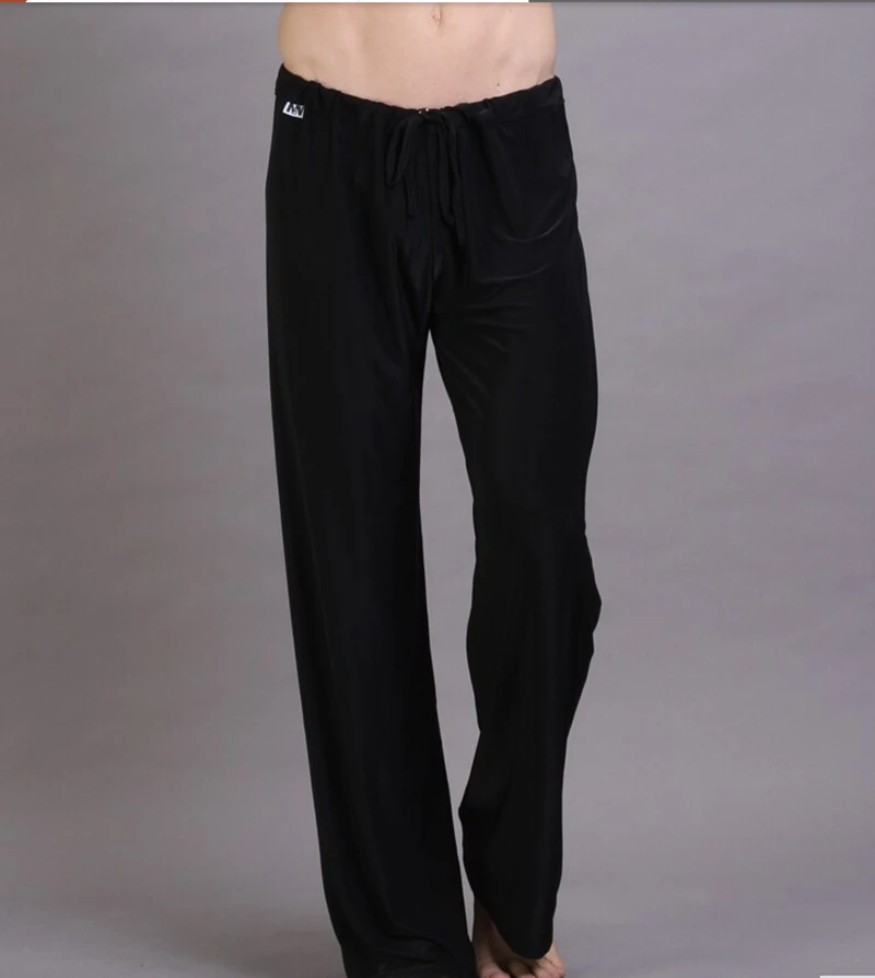 Лидер продаж 1 шт. черные длинные штаны для отдыха одежда сна прозрачные