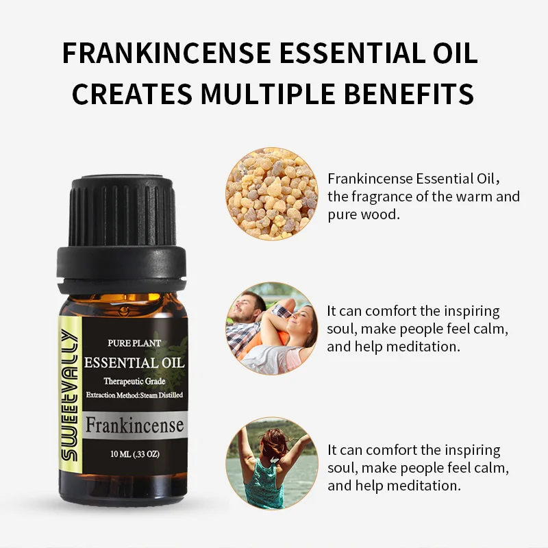 10 мл эфирные масла Frankincense для ароматерапии диффузоры чистые снимают стресс