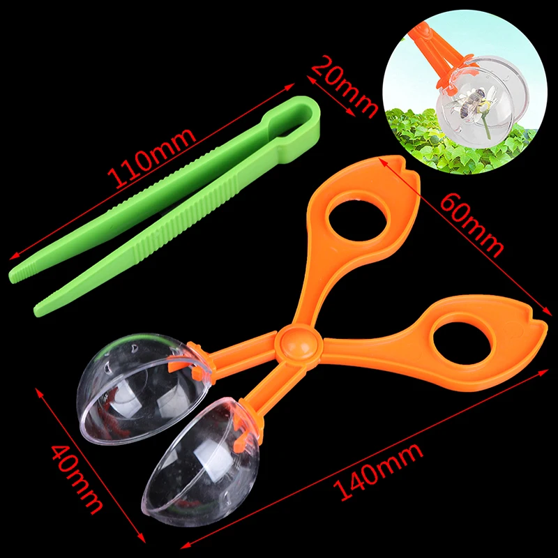 

Cute Nature Exploration Toy Kit for Kids Children School Plant Insect Biology Study Tool Set Plastic Scissor Clamp Tweezers