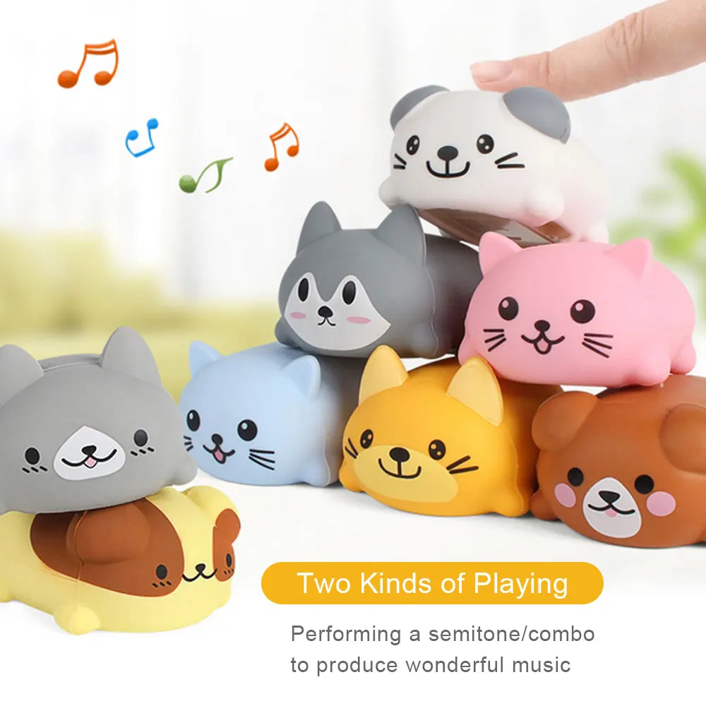 8 шт./компл. для малышей и детей постарше игрушечный музыкальный весы сенсорный