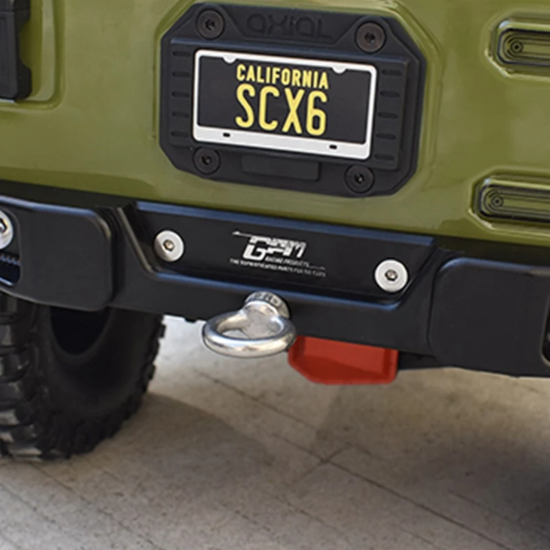 Металлический задний бампер с буксировочным крюком для Axial SCX6 AXI05000 JEEP JLU 1/6
