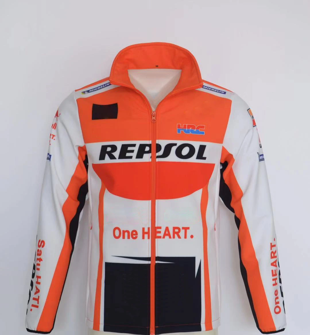 

Moto Hoodie For Honda Cotton Sweatshirt Motorcycle Motorbike Scooter Keep Warm Full Zip Fleece Classic Jacket Winter Mens