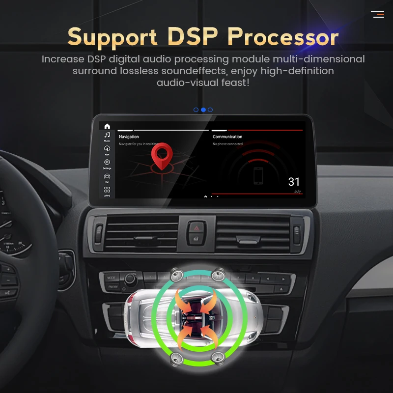 Устройство управления на руль Qualcomm Android 11 256 ГГц для BMW 5 серии E60 E61 E63 E64 E90 E91 E92 iDrive