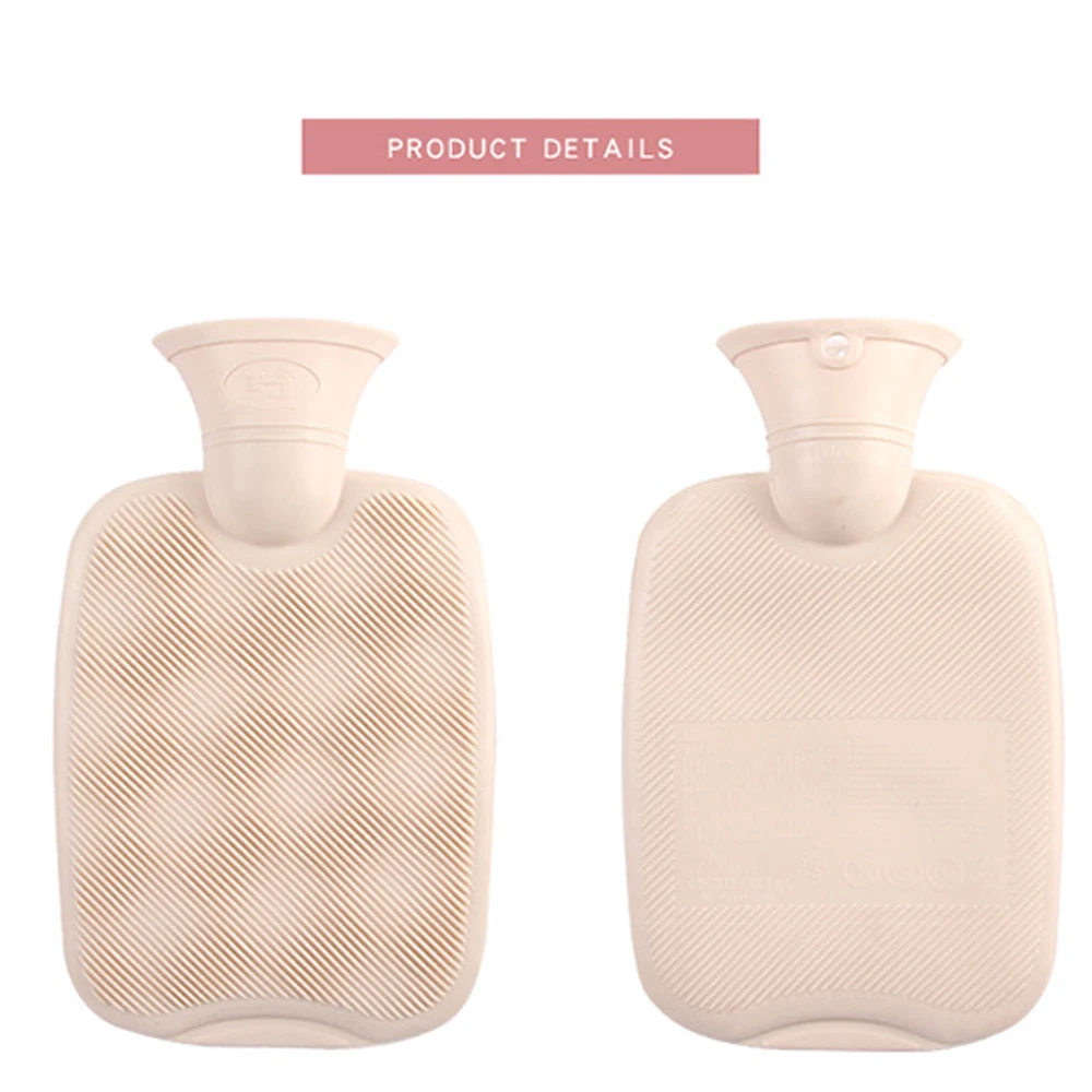 

Hot Water Bottle with Plush Cover Hot Bag Classic Rubber Hot Water Bottle Large Capacity1.8L Winter Warm Anti Scalding Leakproof