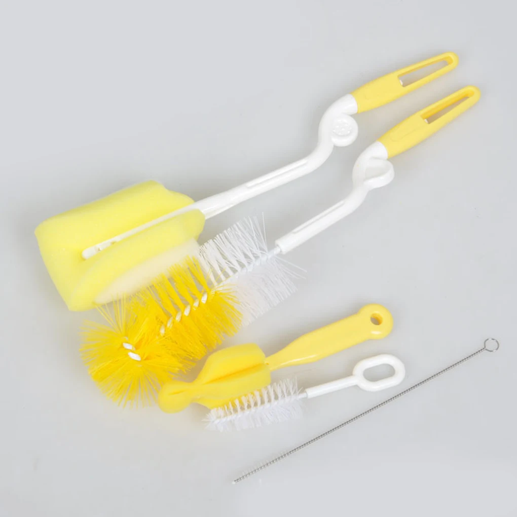 Новая портативная 5 шт. вращающаяся губка нейлоновая щетина для детской