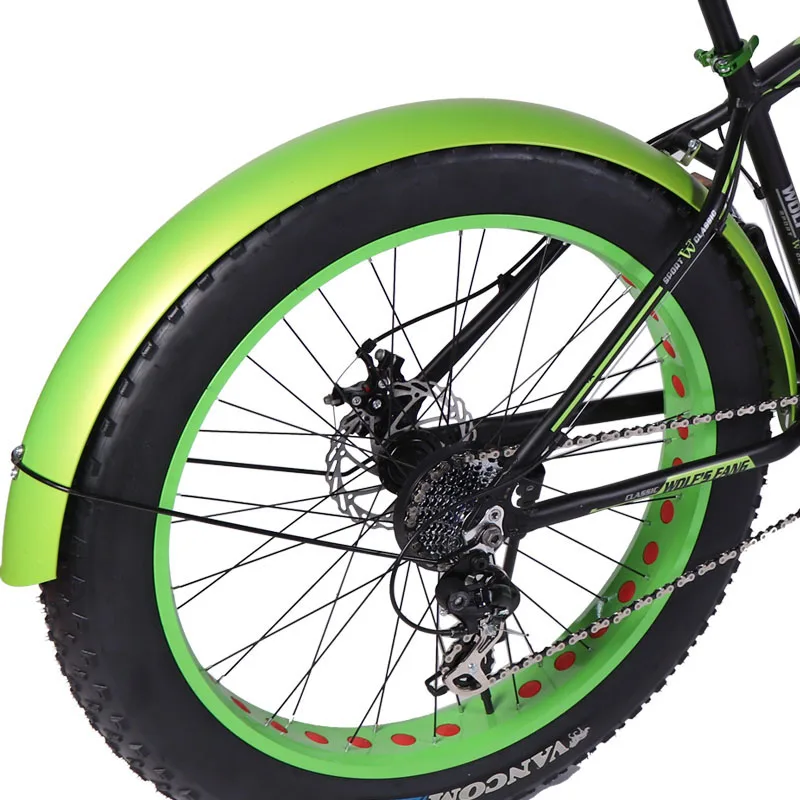 M-green Wolf's fang велосипед горный велосипед дорожный снег жира Велосипеды Аксессуары крыло полный охват продукт - Цвет: M-green