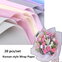 20pcsset korean style color tissue paper wrapping flower wrap paper valentines gift wrapping paper wedding gift packing materi
