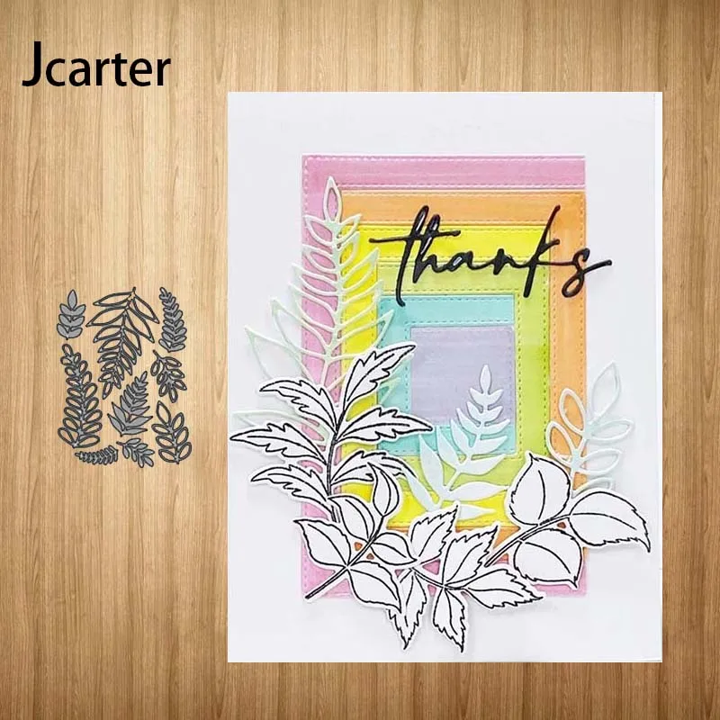 Новый листва листьев металлический Трафаретный вырубной штамп Скрапбукинг