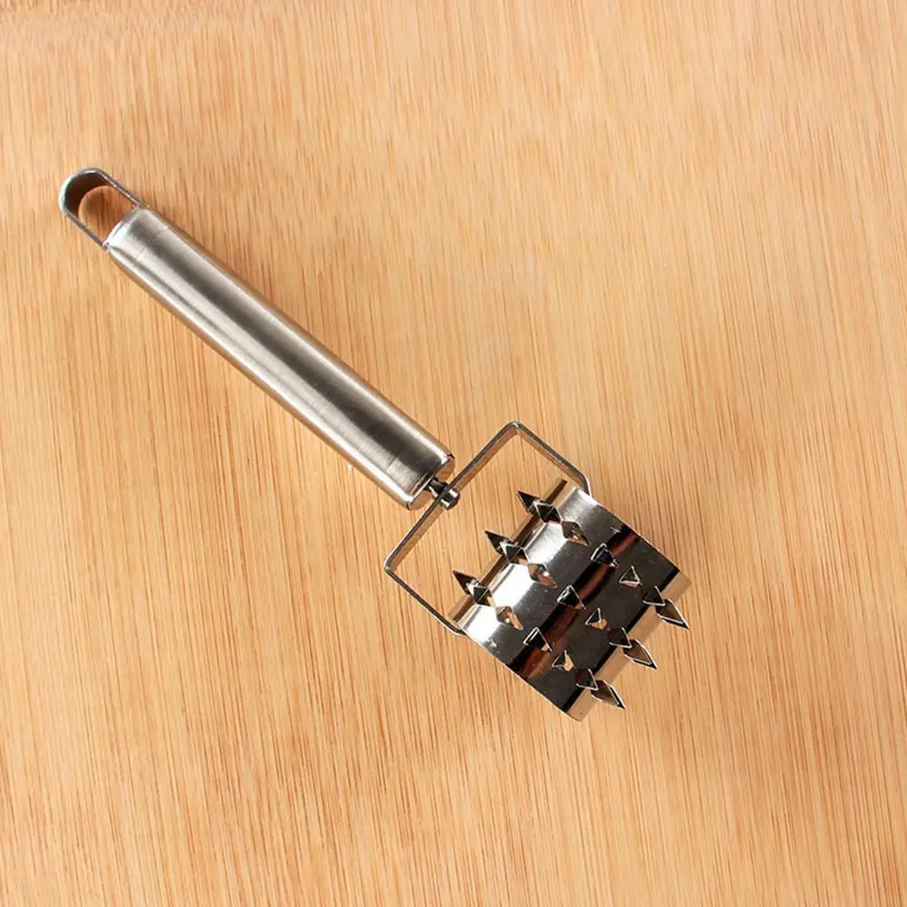 Steel Rotating Meat Tenderizer Hammer Claws Needle Kitchen Steak Grilling Pork Mallet BBQ Poultry Tools | Дом и сад