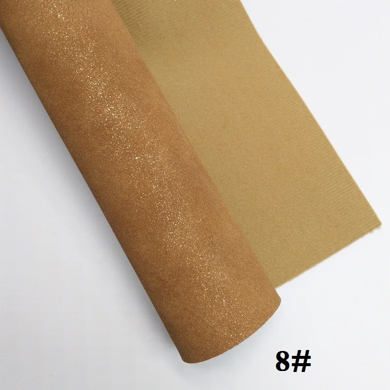 8 Glitterwishcome 21X29 см A4 размер винил для бантов нубук кожа с блестками Fabirc искусственная кожа листы для бантов, GM301A - Цвет: 8