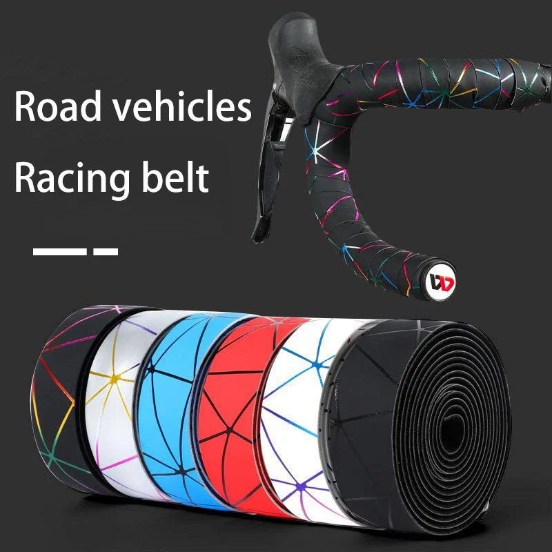 

Bicycle Handlebar Tape Anti-Vibration PU EVA Bent Cycling Road Bike Tapes Racing Breathable Non-Slip Handle Bar Belt Wrap