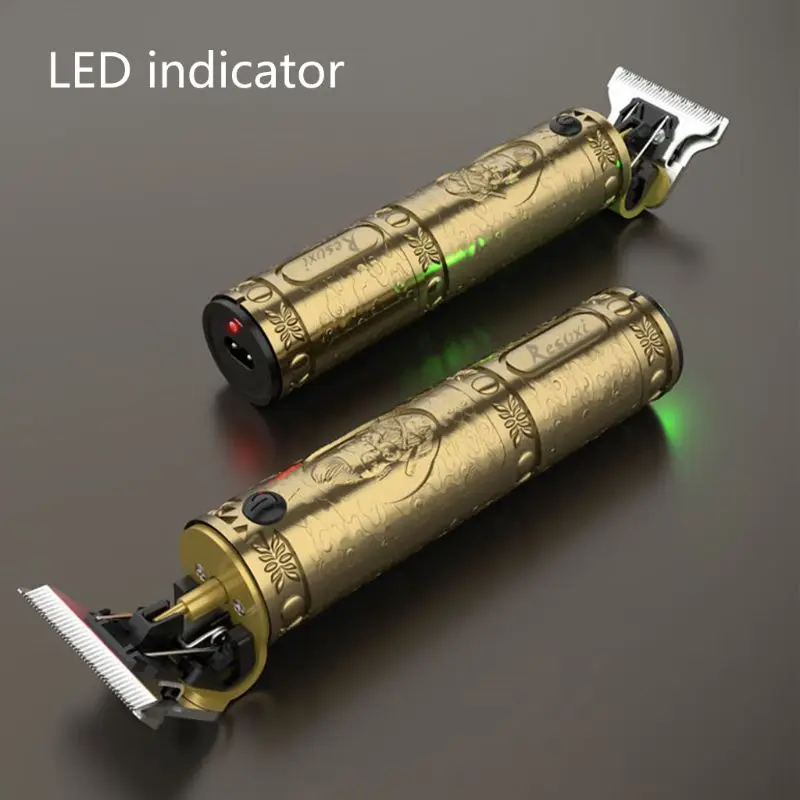 

Professional Retro Carving Electric Hair Clippers Beard Trimmer Barber Machine