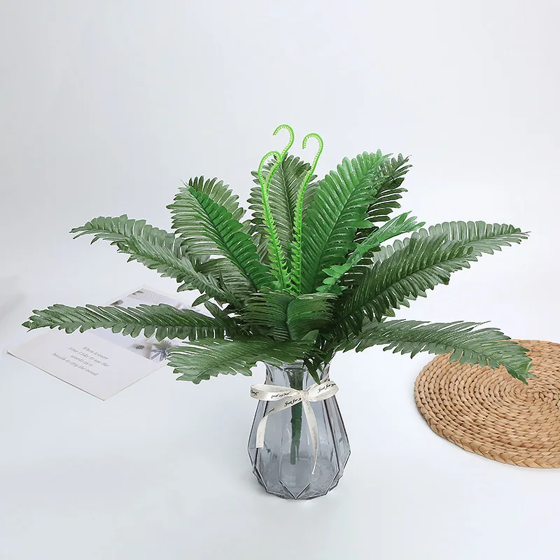 

Simulation Green Plants, Iron Leaf Ferns, Wedding Scene Flower Arrangements, Iron Ornaments, Home Living Room Decoration Flowers