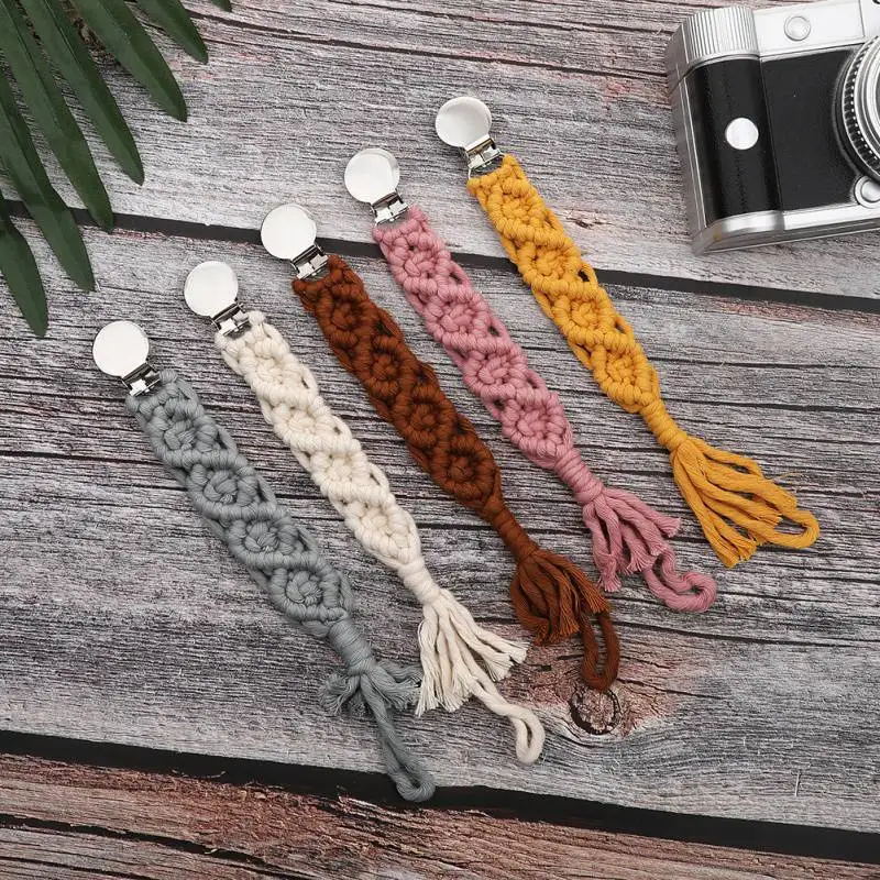 Соска зажимы цепь пустышка зажим держатель соска тканый в форме шарика для соски