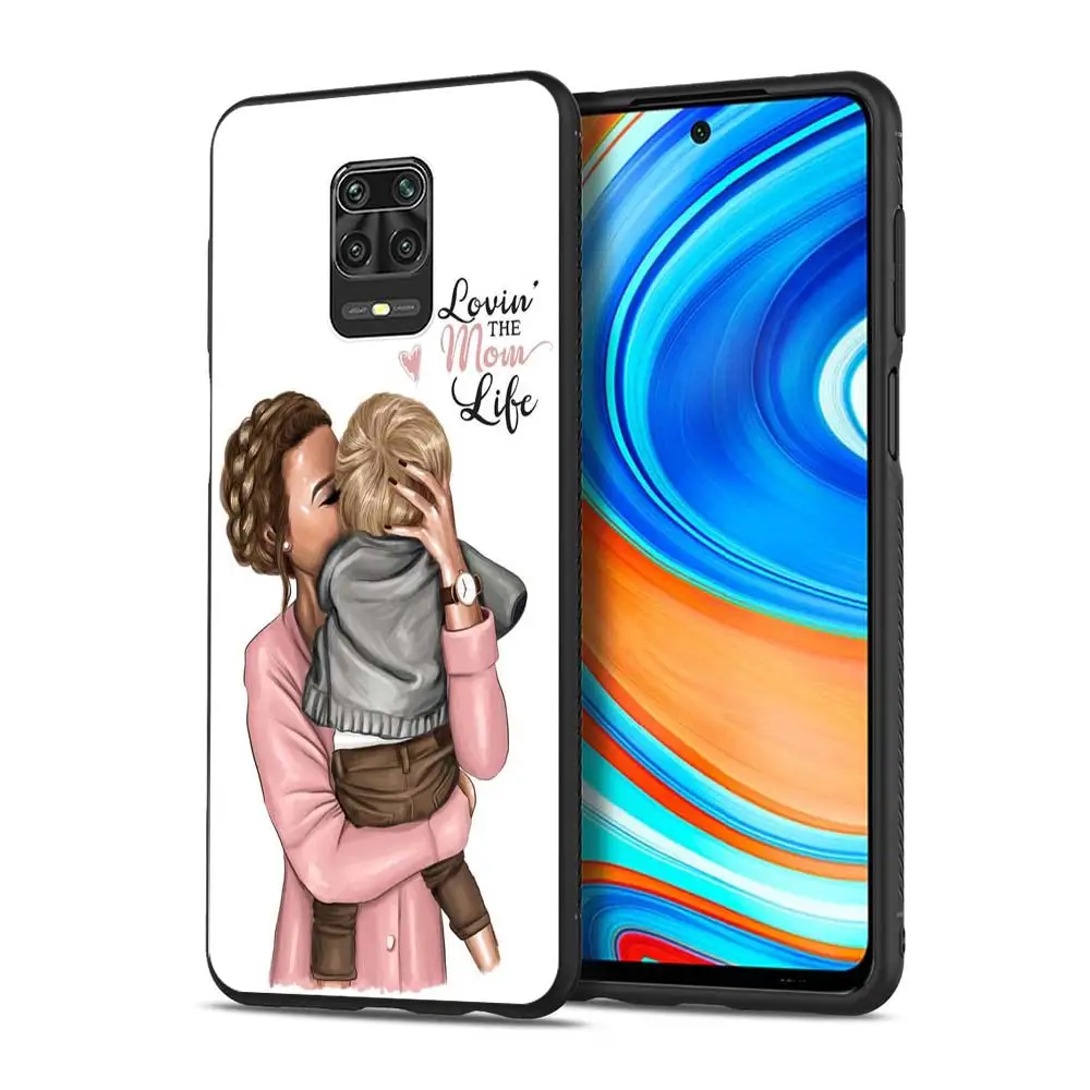 

Soft TPU Case for Xiaomi Redmi Note 9 Pro 8T 9S 7 8 Pro 6A 7A 8A 9A 9C 9 Prime Phone Cases Beautiful mother daughter son Cover