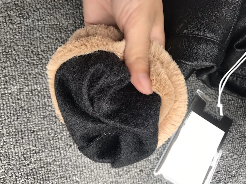 Зимние Модные женские плотные брюки из натуральной кожи с высокой талией