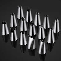 stainless steel cream icing piping nozzles decorating mouth chocolate cake baking tools fondant pastry bakery accessories