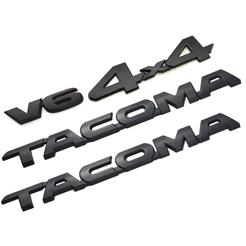 4 шт. набор для Tacoma 4X4 V6 багажник автомобиля дверь багажника значок с эмблемой