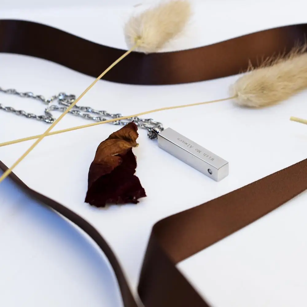 SOITIS With Me Always кулон из нержавеющей стали с резьбой по индивидуальному заказу |