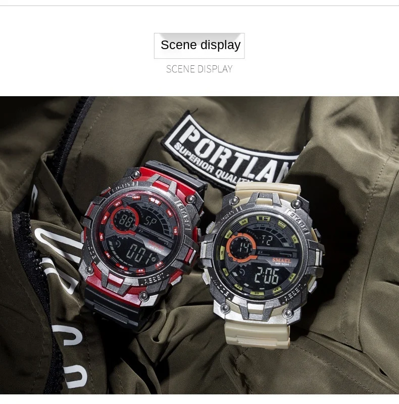 

Multifunctional Sports Electronic Watch Fashion Outdoor Digital Timing Digital Display Watch for Men sports watch
