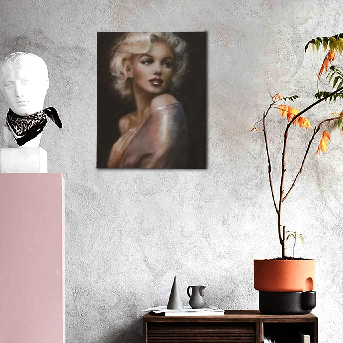 

Женская Абстрактная Картина на холсте, настенный художественный плакат, Мэрилин Монро, оформление гостиной и дома