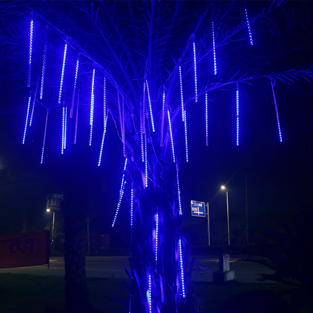 

30cm 50cm Outdoor Waterproof Meteor Shower Rain 8 Tubes LED Holiday String Lights For Christmas Wedding Tree Party Decoration