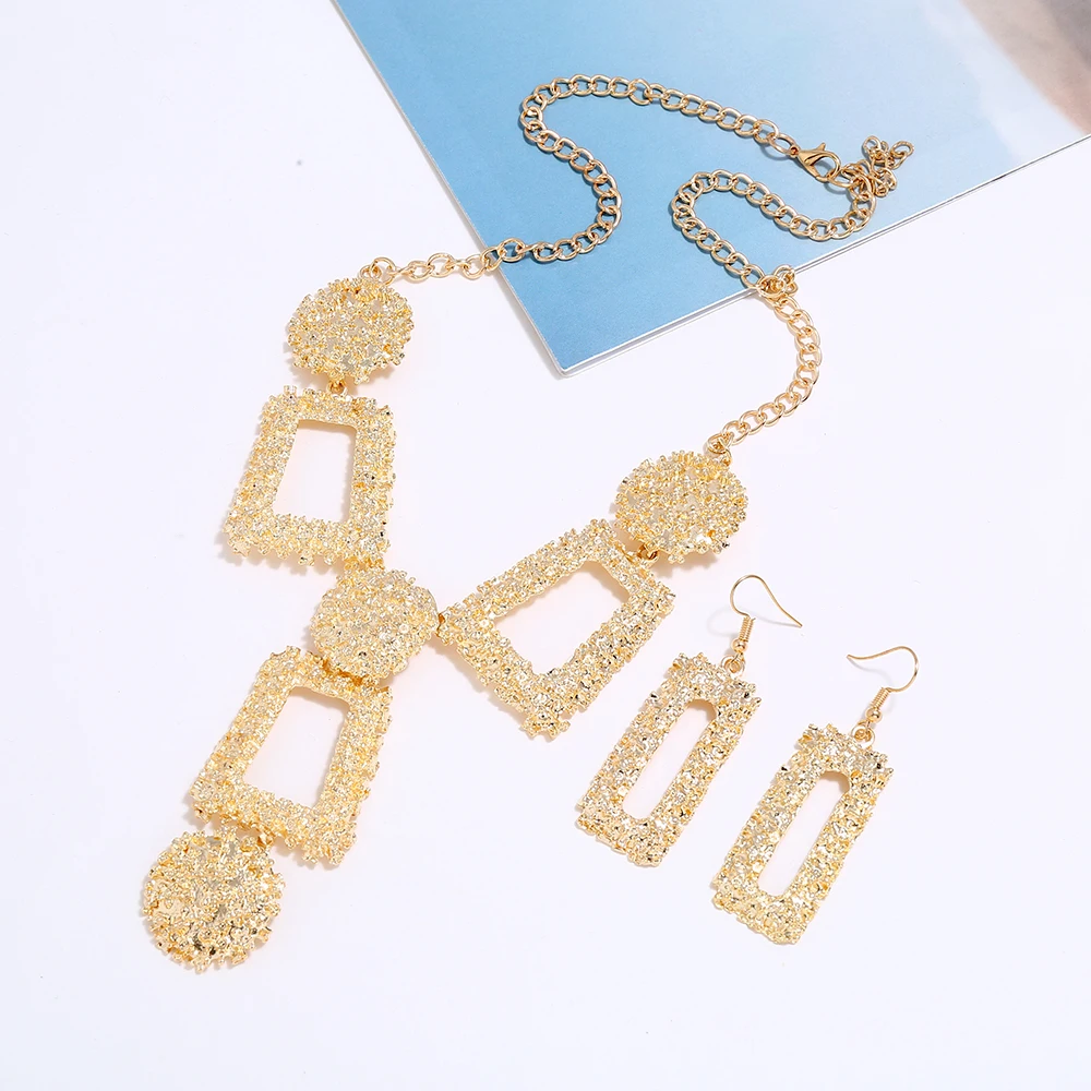 LiuXSP Модное Новое ожерелье для женщин сплав геометрические неправильные