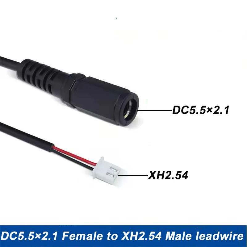 

1 шт., длина провода 50 см с разъемом постоянного тока 5,5x2,1 мм мама к двужильному разъему XH2.54mm.