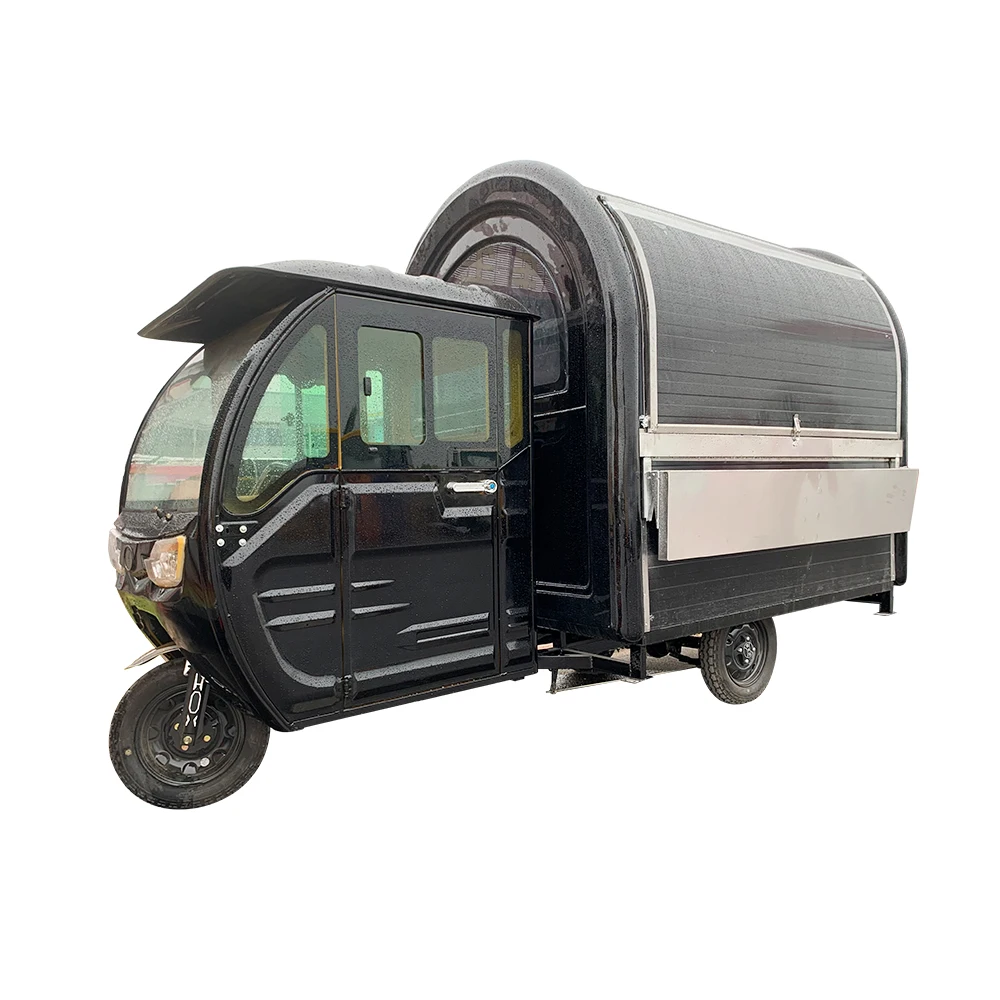 Трехколесный электрический трехколесный фургон для еды завтрака семейная