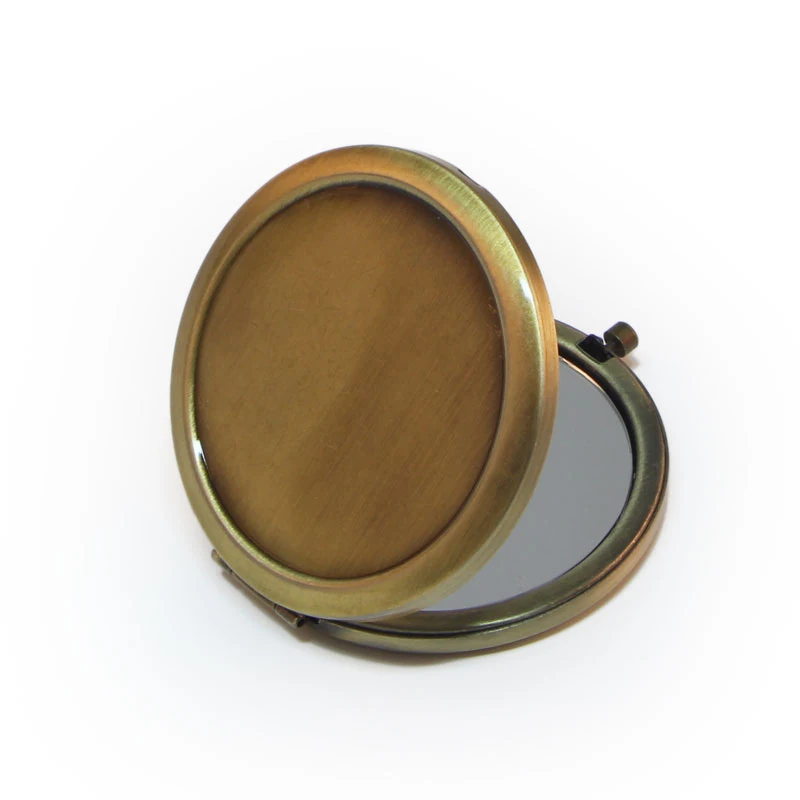 Бронзовое компактное карманное зеркало 5 шт./партия|Зеркала для макияжа| |