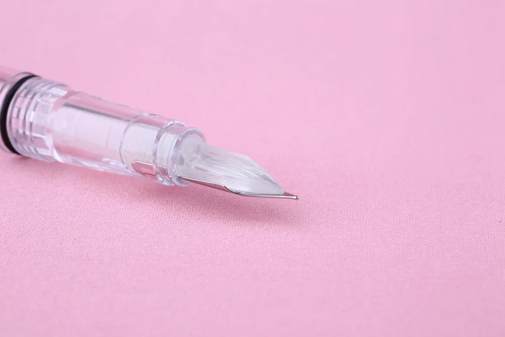 Перьевая ручка с прозрачным поршневым излучателем Penbbs 494 EF/ F оригинальная