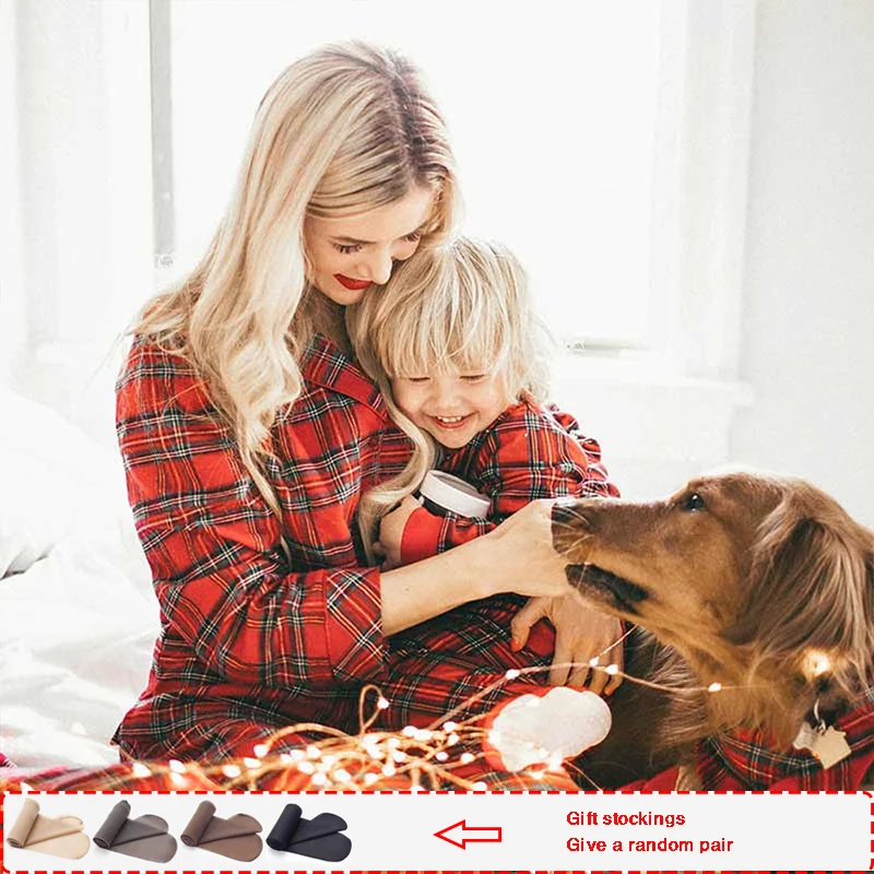 2019 клетчатая семейная Рождественская Пижама комплекты для матери/отца/ребенка