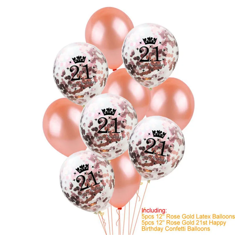 Надувные шары в виде цифр из розового золота | Дом и сад