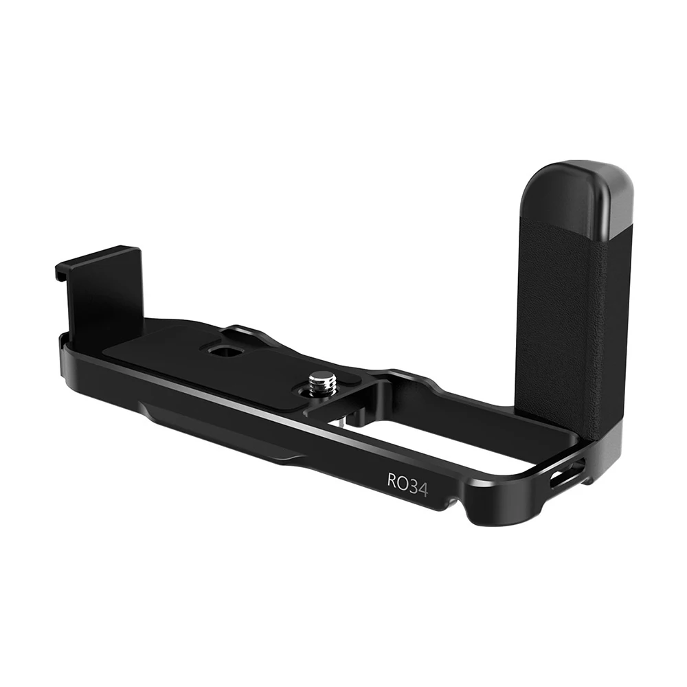 

L Bracket Leather Hand Grip with Quick Release Plate Design Cold Shoe Mount Compatible with Fujifilm X-100V/X-100F Photography