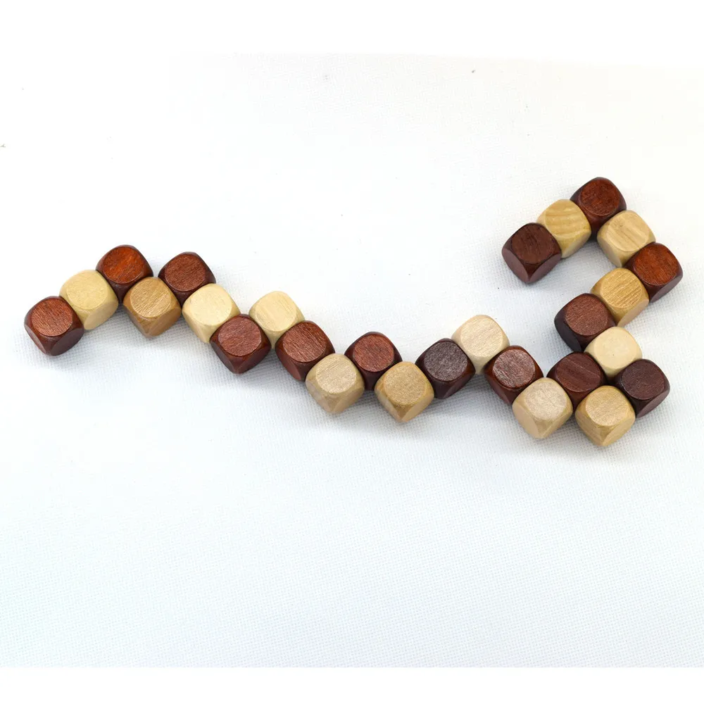 

Christmas Gifts DIY Wooden Jigsaw Toys Children IQ Brain Teaser Adults Decompression Toys Early Educational Kids Puzzles Gifts