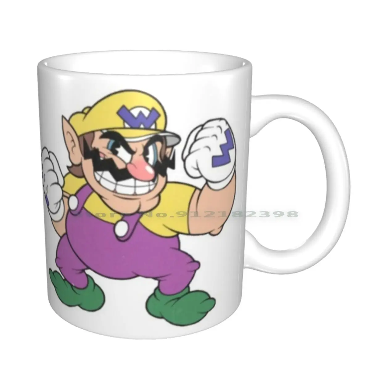 Wario в художественном стиле Cuphead! Super удар Брос. Керамические кружки с изображением