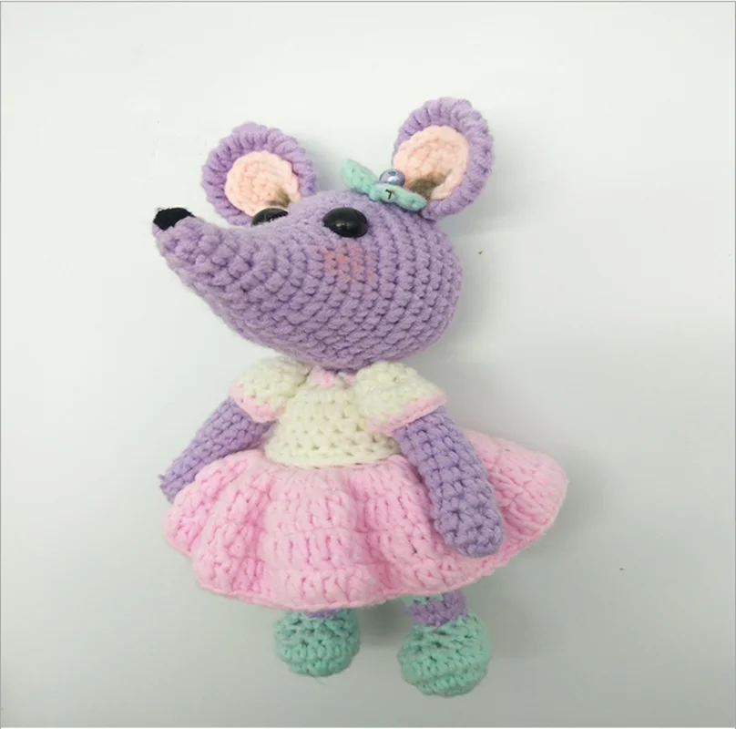 Пара мышь любовник ручной работы искусство украшение дома креативные шерстяные