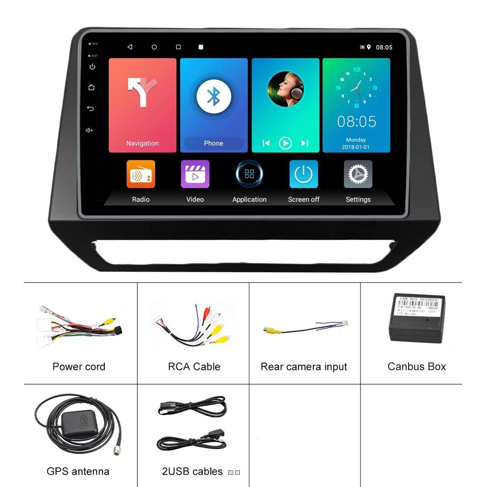 

For Renault Triber 2019 2020 2 DIN 9 Inch Car Multimedia Video Player Navigation GPS WIFI FM Android Auto Stereo Head Unit
